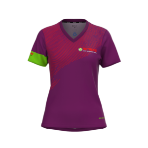 Fitness Shirt Woman kurzarm violett